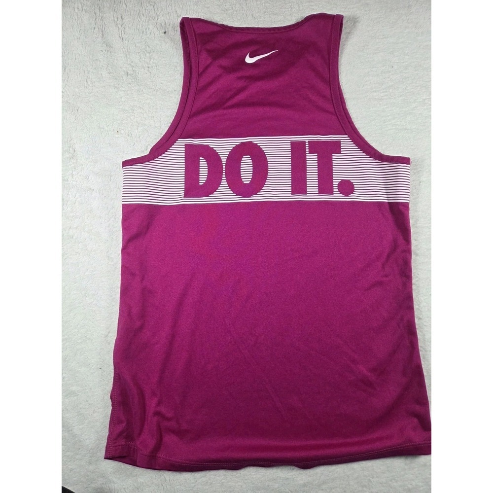 Nike Dri-FIT Just Do It Tank Top Women XS Pink Athletic Sleeveless - Picture 5 of 5